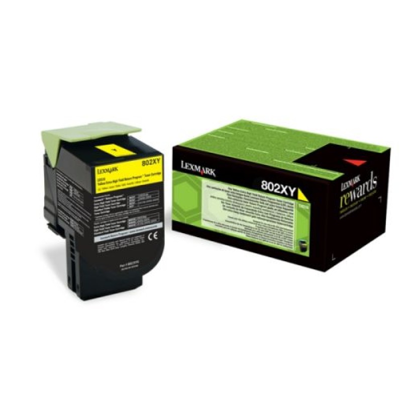 Lexmark 80C2XYE Sarı Orjinal Toner - CX510DE / CX510DHE T8326 Lexmark 80C2XYE Sarı Orjinal Toner - CX510DE / CX510DHE T8326