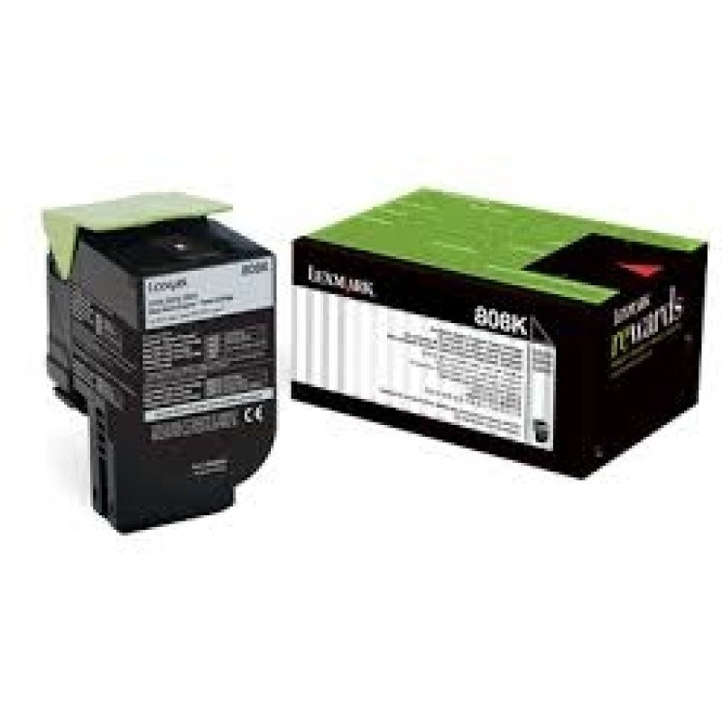 Lexmark 80C8SK0 808SK Siyah Orjinal Toner - CX310 / CX410 T4744 Lexmark 80C8SK0 808SK Siyah Orjinal Toner - CX310 / CX410 T4744
