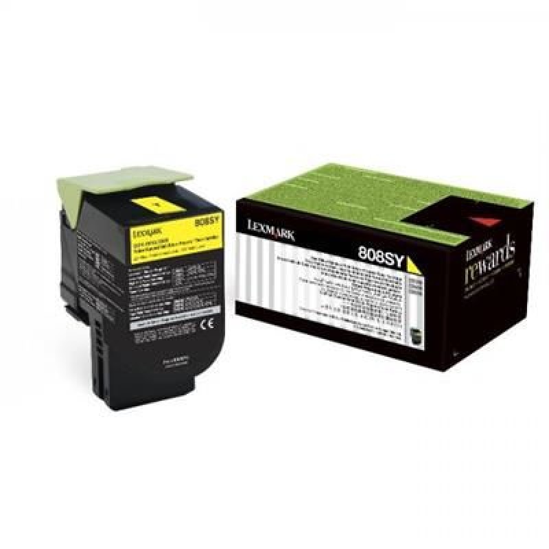 Lexmark 80C8SY0 808SY Sarı Orjinal Toner - CX310 / CX410 T7506 Lexmark 80C8SY0 808SY Sarı Orjinal Toner - CX310 / CX410 T7506
