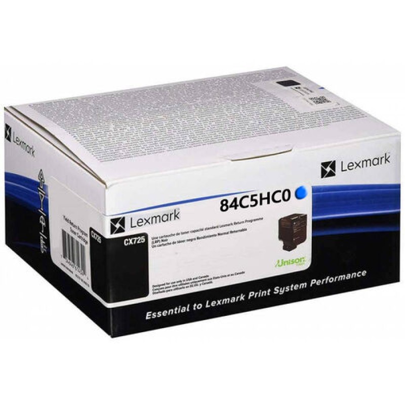 Lexmark 84C5HC0 Mavi Orjinal Toner Yüksek Kapasiteli - CX725 T12505 Lexmark 84C5HC0 Mavi Orjinal Toner Yüksek Kapasiteli - CX725 T12505