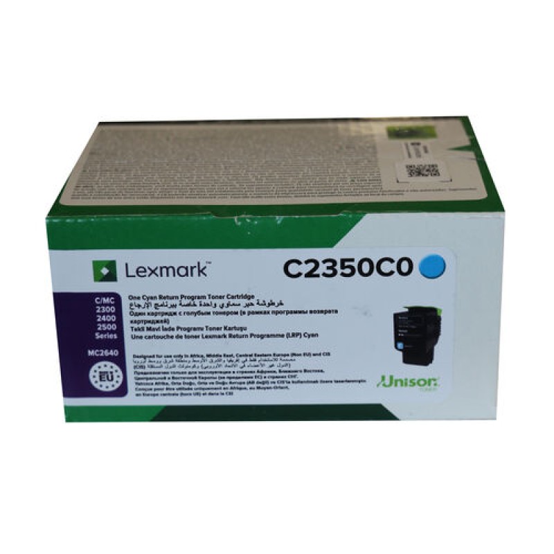 Lexmark C2350C0 Mavi Orjinal Toner - C2240 / C2325dw T12862 Lexmark C2350C0 Mavi Orjinal Toner - C2240 / C2325dw T12862