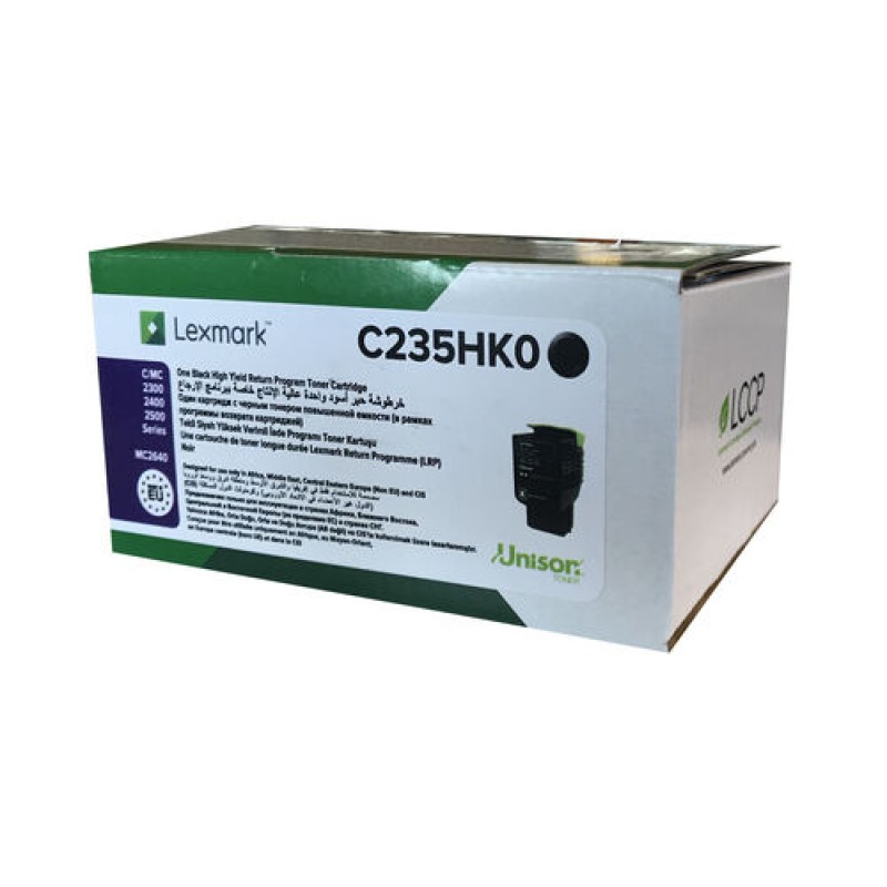 Lexmark C235HK0 Siyah Orjinal Toner - C2240 / C2325dw T12869 Lexmark C235HK0 Siyah Orjinal Toner - C2240 / C2325dw T12869