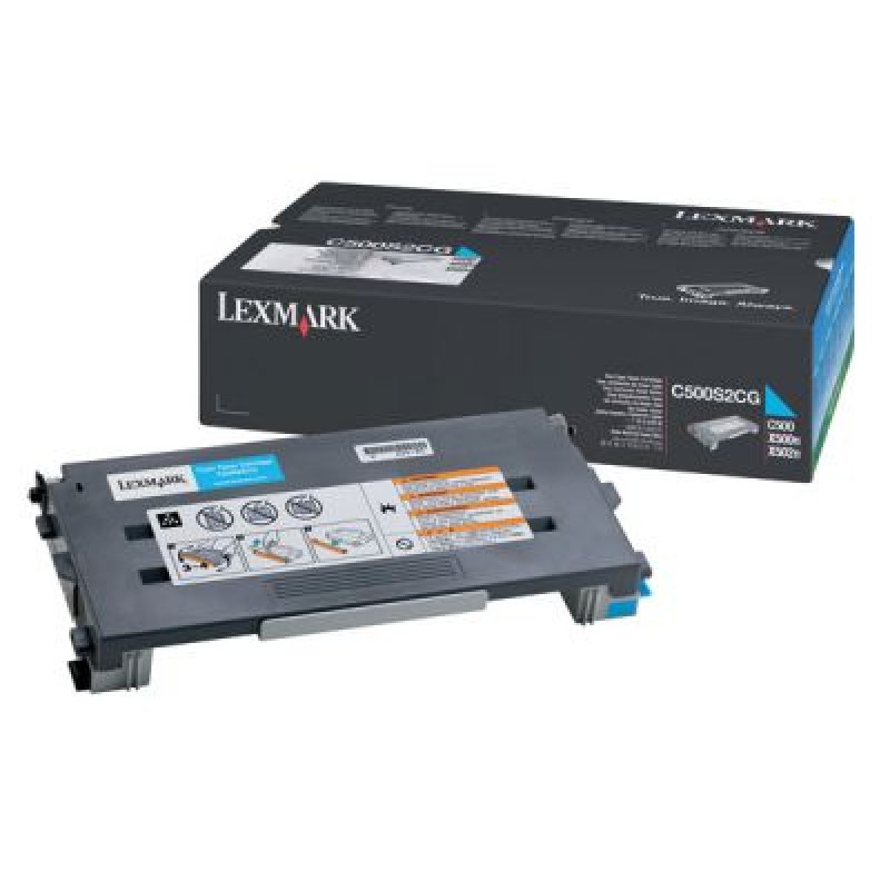 Lexmark C500S2CG Mavi Toner - Lexmark C500N  T6466