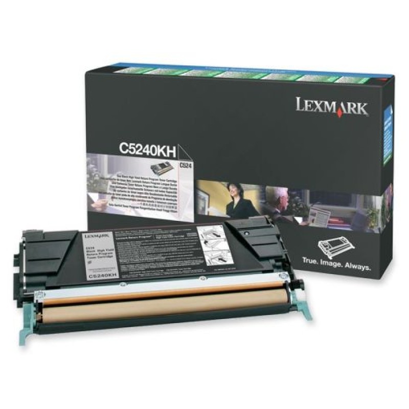 Lexmark C5240KH Siyah Orjinal Toner - C524 / C534 T6966 Lexmark C5240KH Siyah Orjinal Toner - C524 / C534 T6966