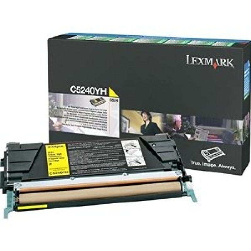 Lexmark C5240YH Sarı Orjinal Toner - C524 / C534 T4311 Lexmark C5240YH Sarı Orjinal Toner - C524 / C534 T4311