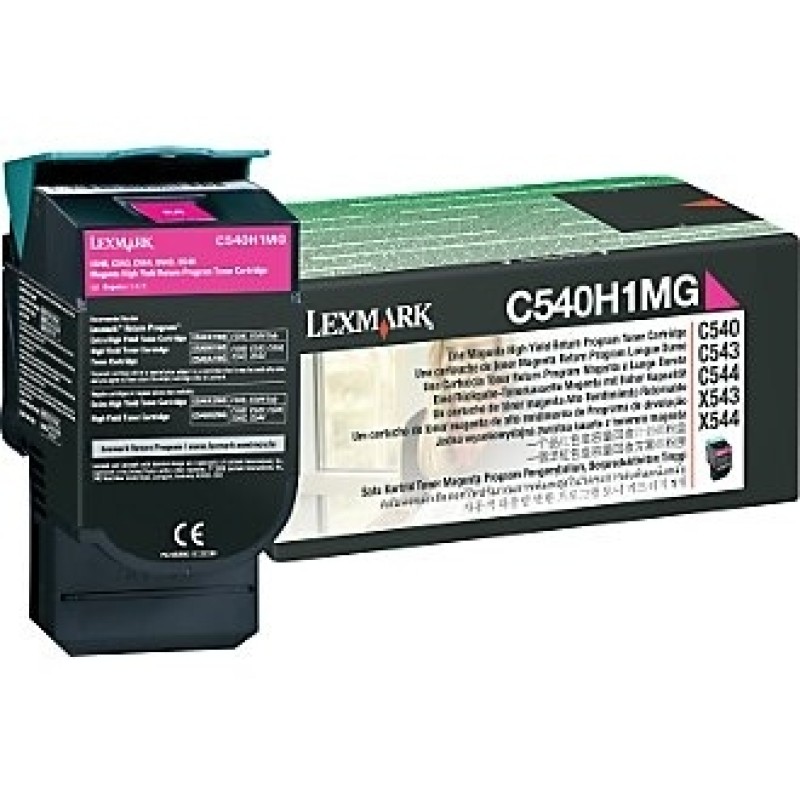 Lexmark C540H1MG Kırmızı Orjinal Toner - C540 / C544 T3743 Lexmark C540H1MG Kırmızı Orjinal Toner - C540 / C544 T3743