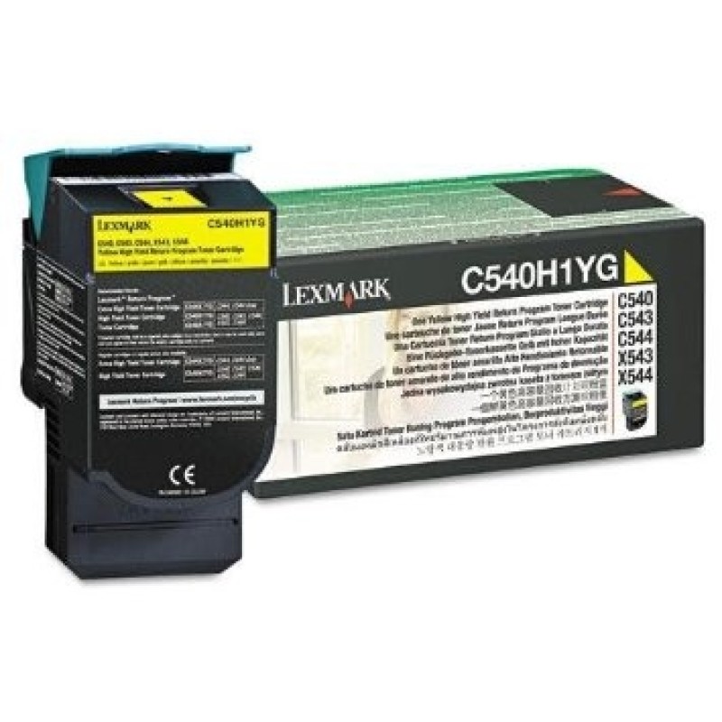 Lexmark C540H1YG Sarı Orjinal Toner - C540 / C544 T3744 Lexmark C540H1YG Sarı Orjinal Toner - C540 / C544 T3744