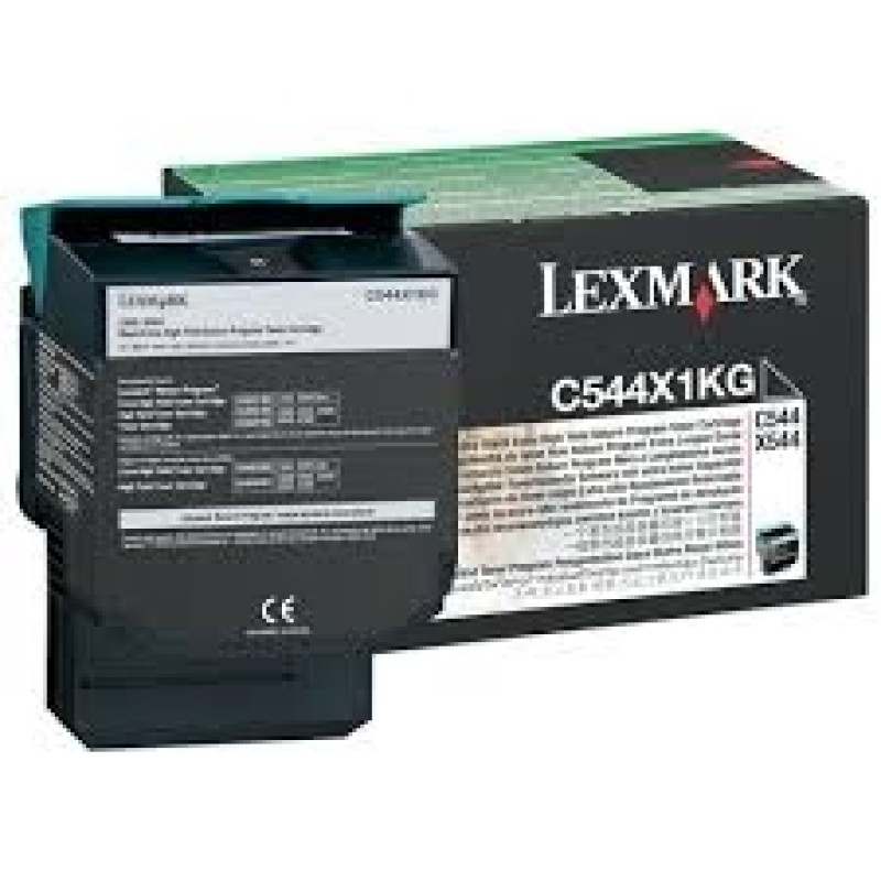 Lexmark C544X1KG Siyah Orjinal Toner - C540 / C544 T3941 Lexmark C544X1KG Siyah Orjinal Toner - C540 / C544 T3941