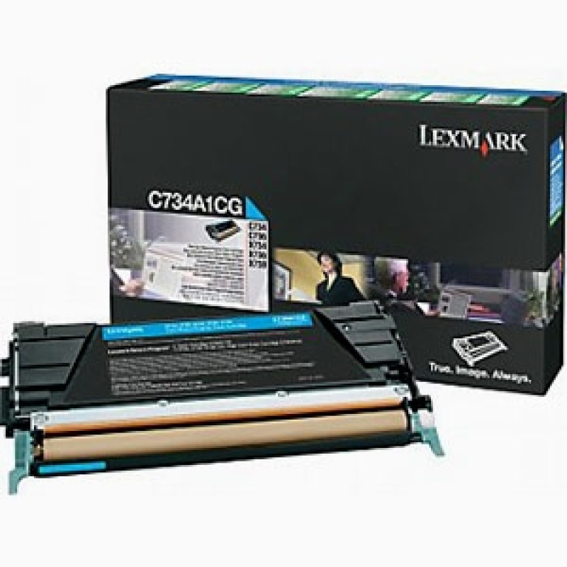 Lexmark C734A1CG Mavi Orjinal Toner - C734 / C736 T5573 Lexmark C734A1CG Mavi Orjinal Toner - C734 / C736 T5573