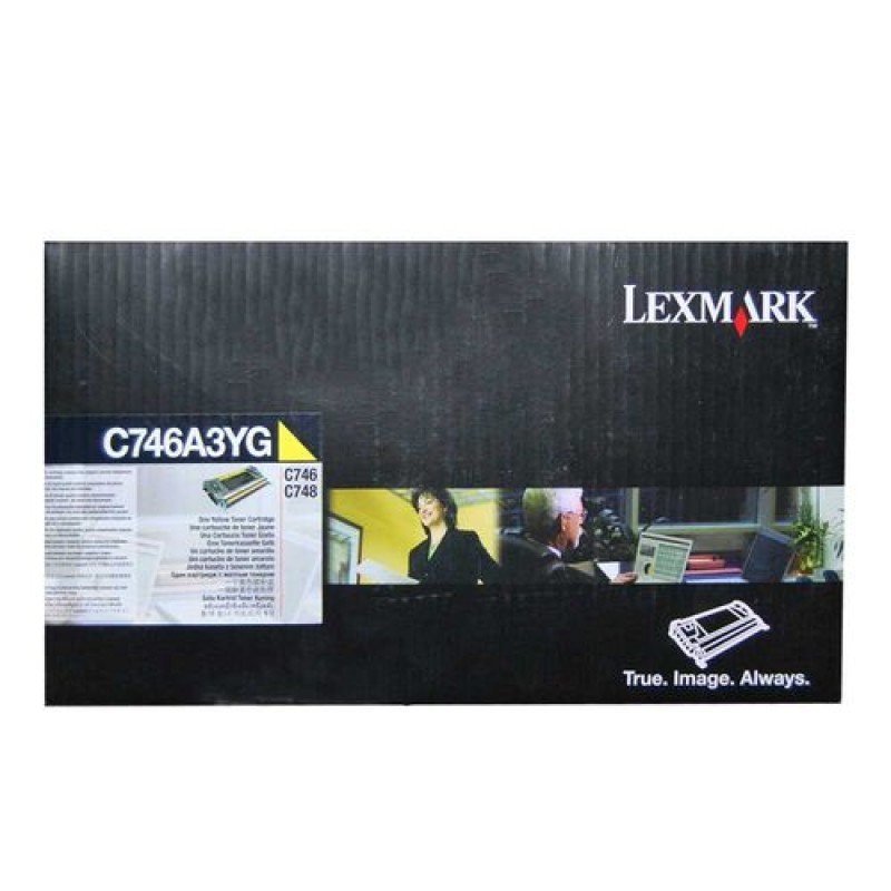 Lexmark C746A3YG Sarı Orjinal Toner - C746 / C748 T7733 Lexmark C746A3YG Sarı Orjinal Toner - C746 / C748 T7733