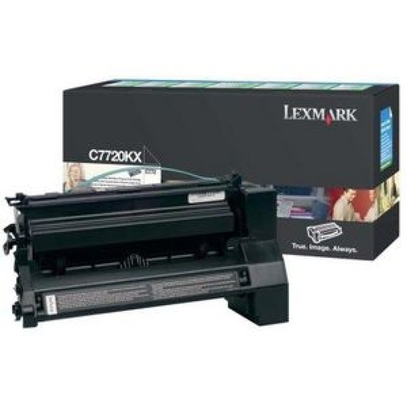 Lexmark C7720KX Siyah Orjinal Toner - C772 / X772 T4355 Lexmark C7720KX Siyah Orjinal Toner - C772 / X772 T4355