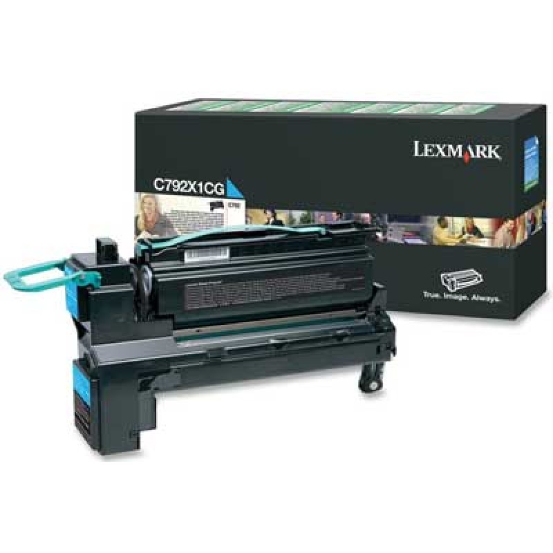 Lexmark C792X1CG Yüksek Kapasite Mavi Orjinal Toner - C792 T6580 Lexmark C792X1CG Yüksek Kapasite Mavi Orjinal Toner - C792 T6580