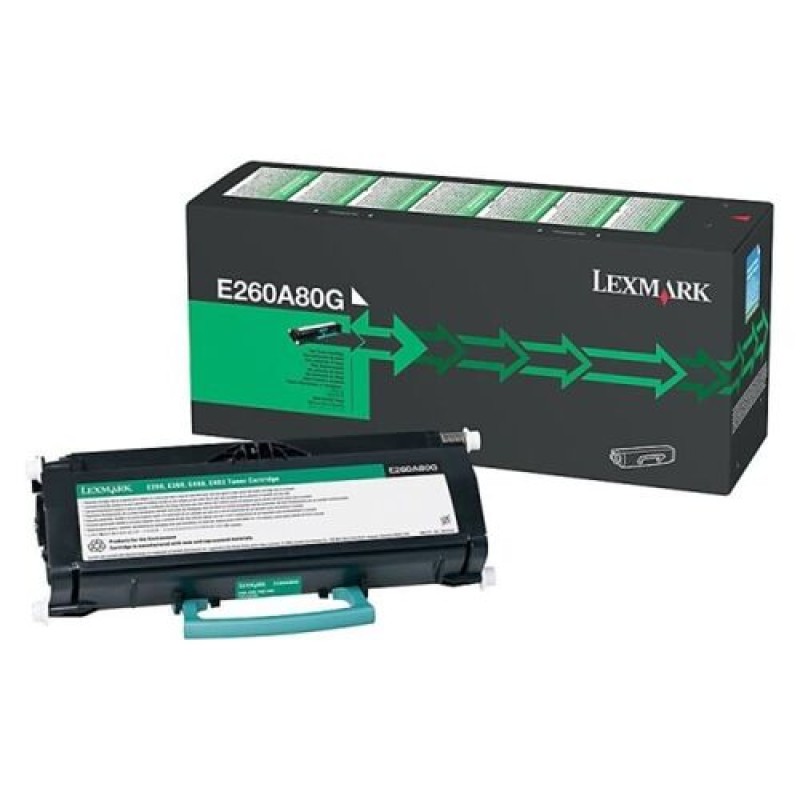 Lexmark E260A80G Siyah Orjinal Toner - E260 / E360 T15924 Lexmark E260A80G Siyah Orjinal Toner - E260 / E360 T15924