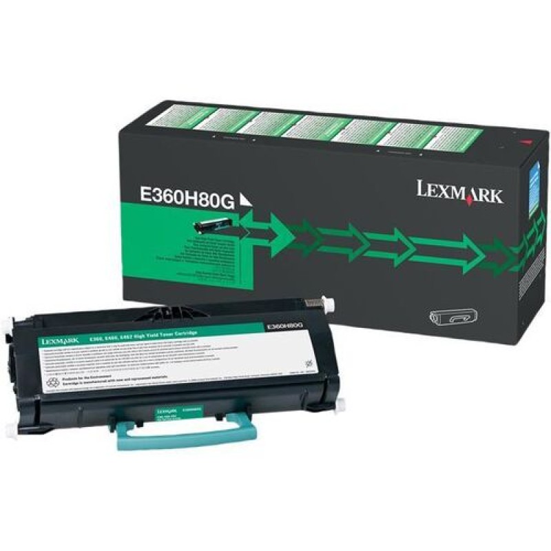 Lexmark E360H80G Siyah Orjinal Toner Yüksek Kapasite - E360d / 460dw T15355 Lexmark E360H80G Siyah Orjinal Toner Yüksek Kapasite - E360d / 460dw T15355