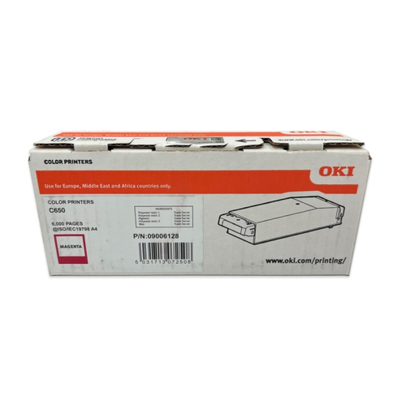 OKI 09006128 Kırmızı Orjinal Toner - C650 OKI 09006128 Kırmızı Orjinal Toner - C650