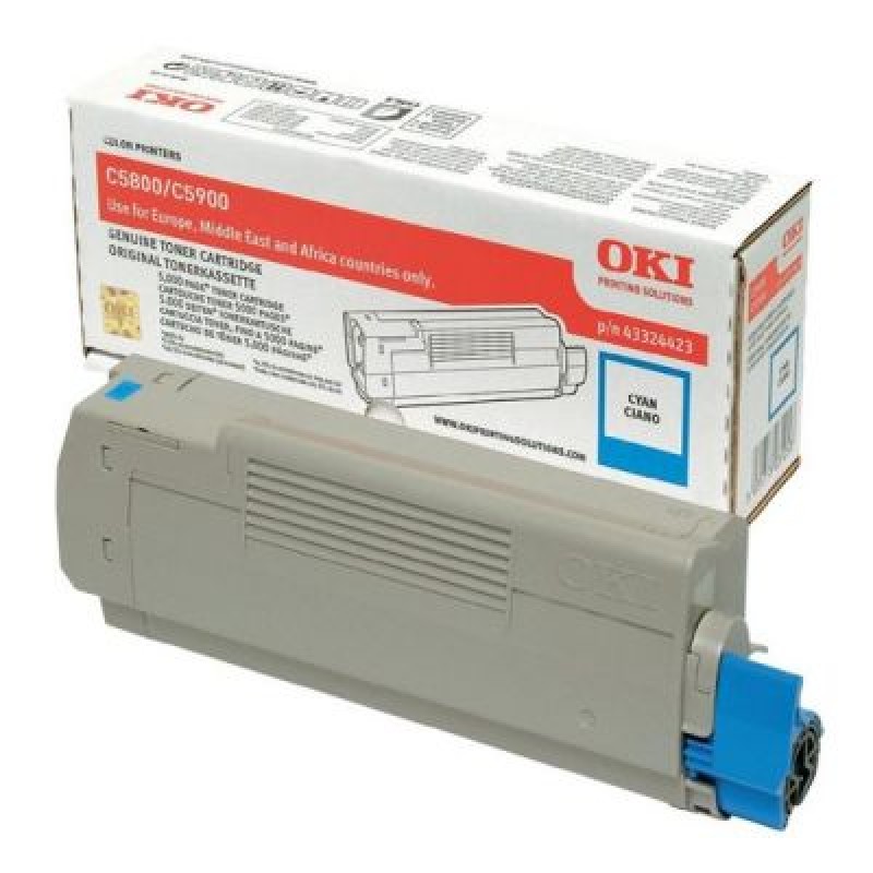 OKI 43324423 Mavi Orjinal Toner - C5800 / C5900 T6490