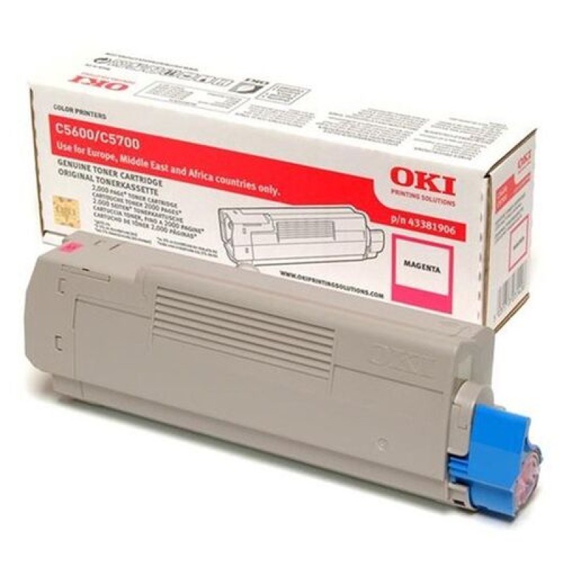 OKI 43381906 Kırmızı Orjinal Toner - C5600 / C5700 T14810