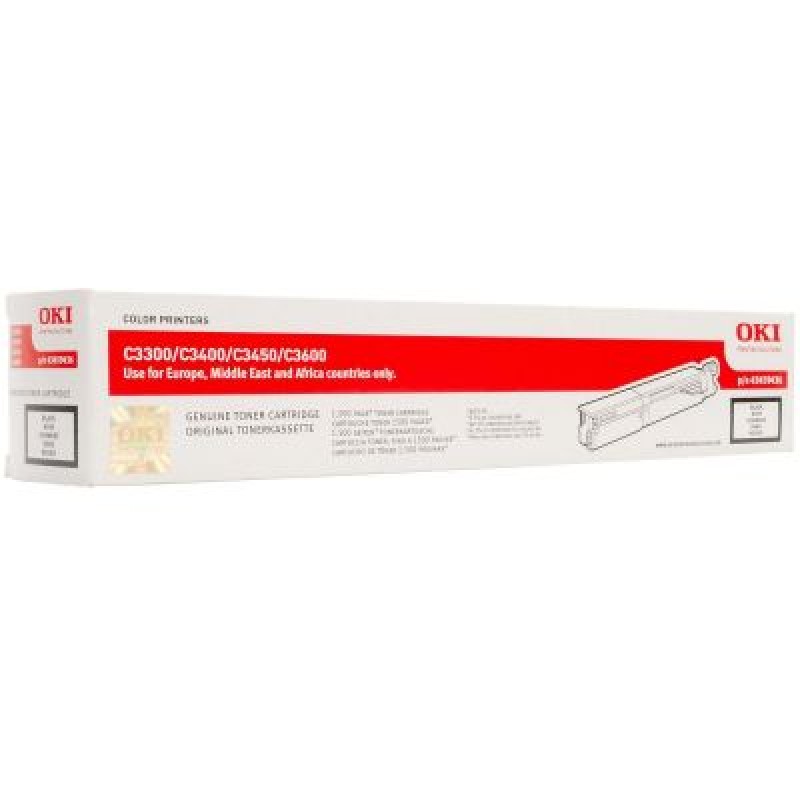 OKI 43459420 Siyah Orjinal Toner - C3300 / 3400 T3666 OKI 43459420 Siyah Orjinal Toner - C3300 / 3400 T3666
