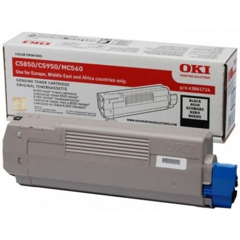 OKI 43865724 Siyah Orjinal Toner - C5850 / C5950 T12192
