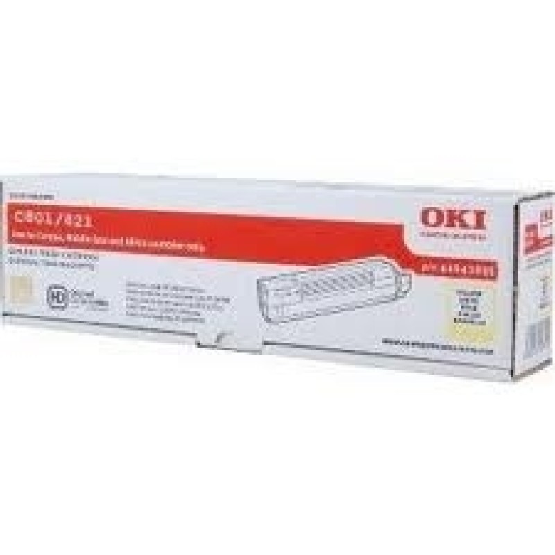 OKI 44643005 Sarı Orjinal Toner - C801 / C821 T4373