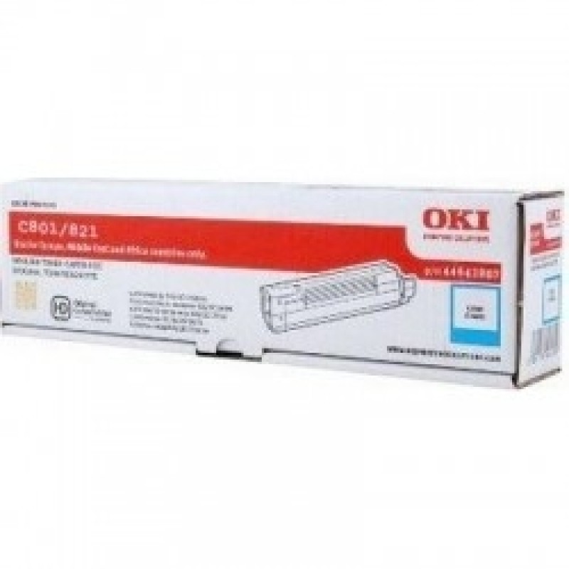 OKI 44643007 Mavi Orjinal Toner - C801 / C821 T3425 OKI 44643007 Mavi Orjinal Toner - C801 / C821 T3425