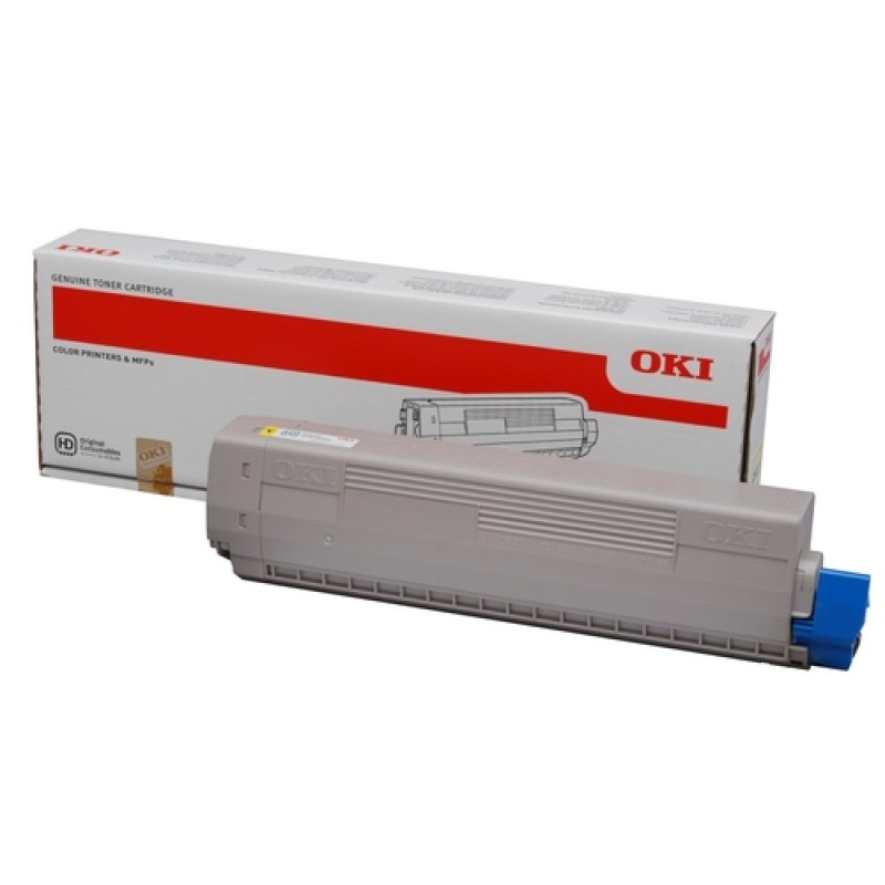 OKI 44844613 Sarı Orjinal Toner - C822 / C822DN T16698