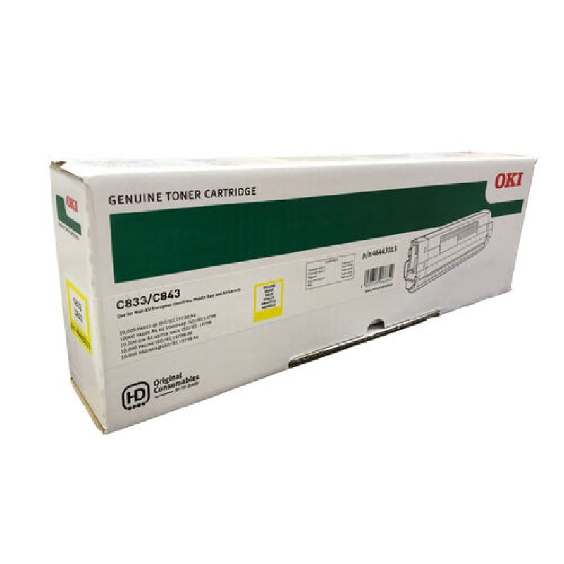 OKI 46443113 Sarı Orjinal Toner - C833 / C843 T14100