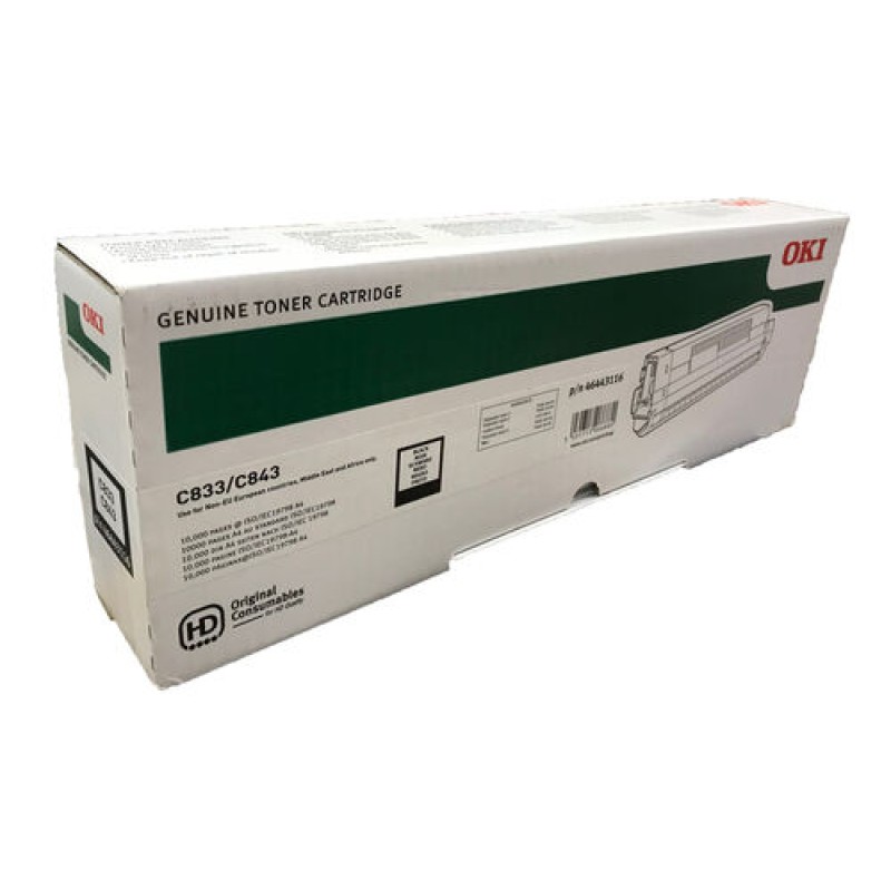 OKI 46443116 Siyah Orjinal Toner - C833 / C843 T14101