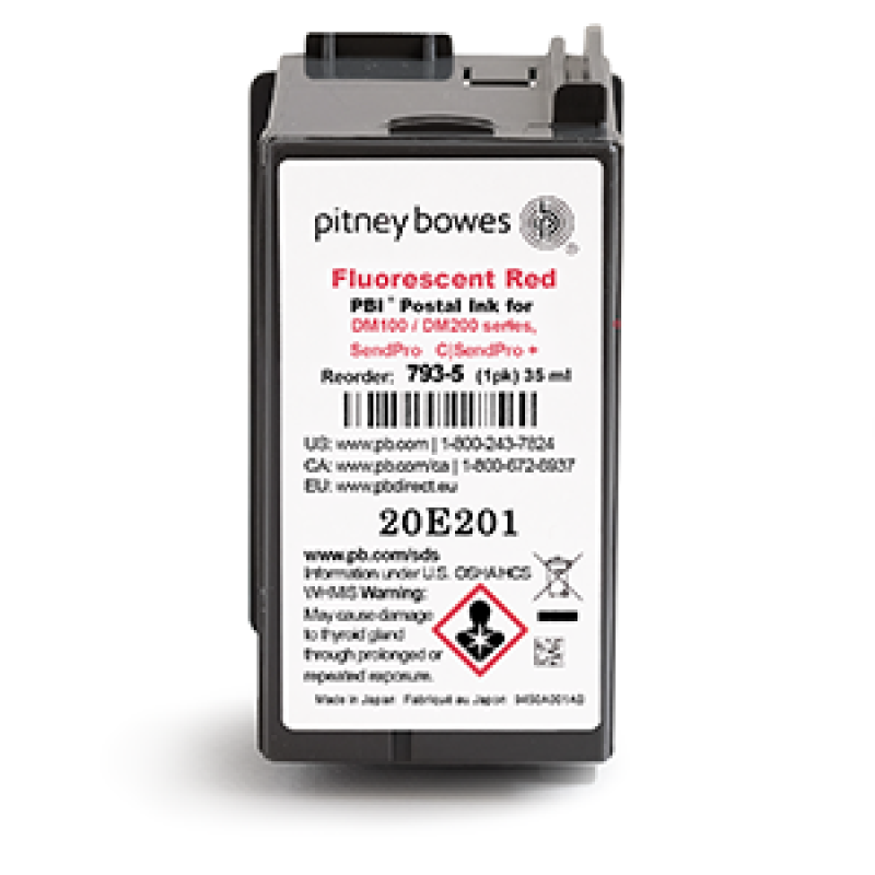 Pitney Bowes 793-5 Kırmızı Orjinal Mürekkep Kartuşu - DM100i T17419