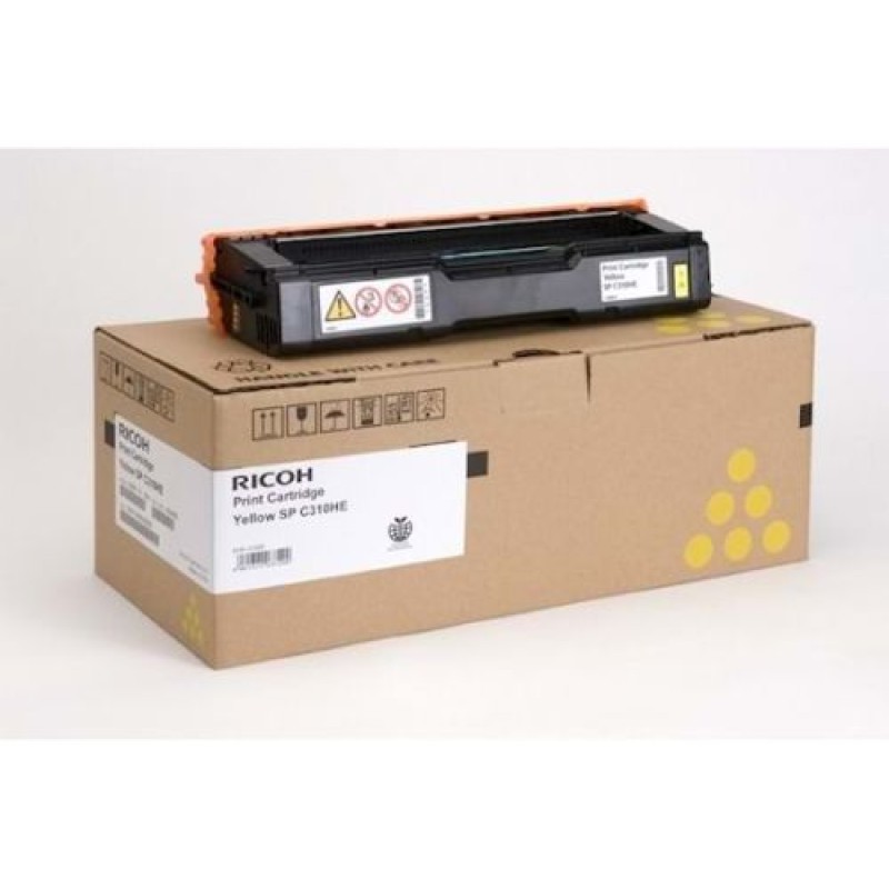 Ricoh 406482 SP-C310HE Sarı Orjinal Toner SP-C231SF, SP-C232, SP-C310, SP-C311 6,000 Sayfa T11021 Ricoh 406482 SP-C310HE Sarı Orjinal Toner SP-C231SF, SP-C232, SP-C310, SP-C311 6,000 Sayfa T11021