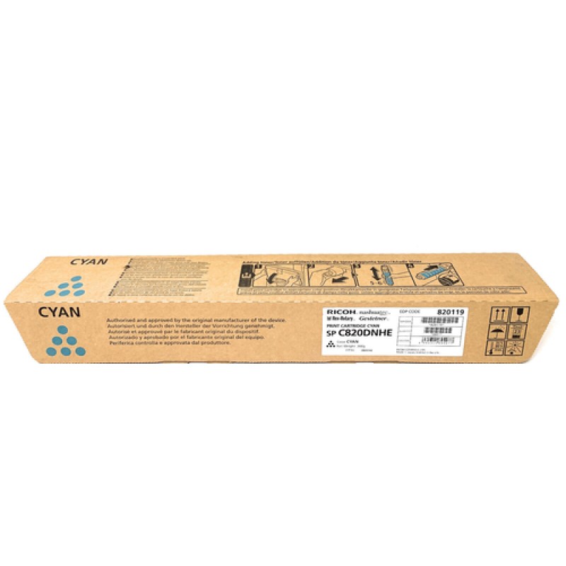 Ricoh 820119 Mavi Orjinal Toner - SP-C820dn / SP-C821dn Ricoh 820119 Mavi Orjinal Toner - SP-C820dn / SP-C821dn