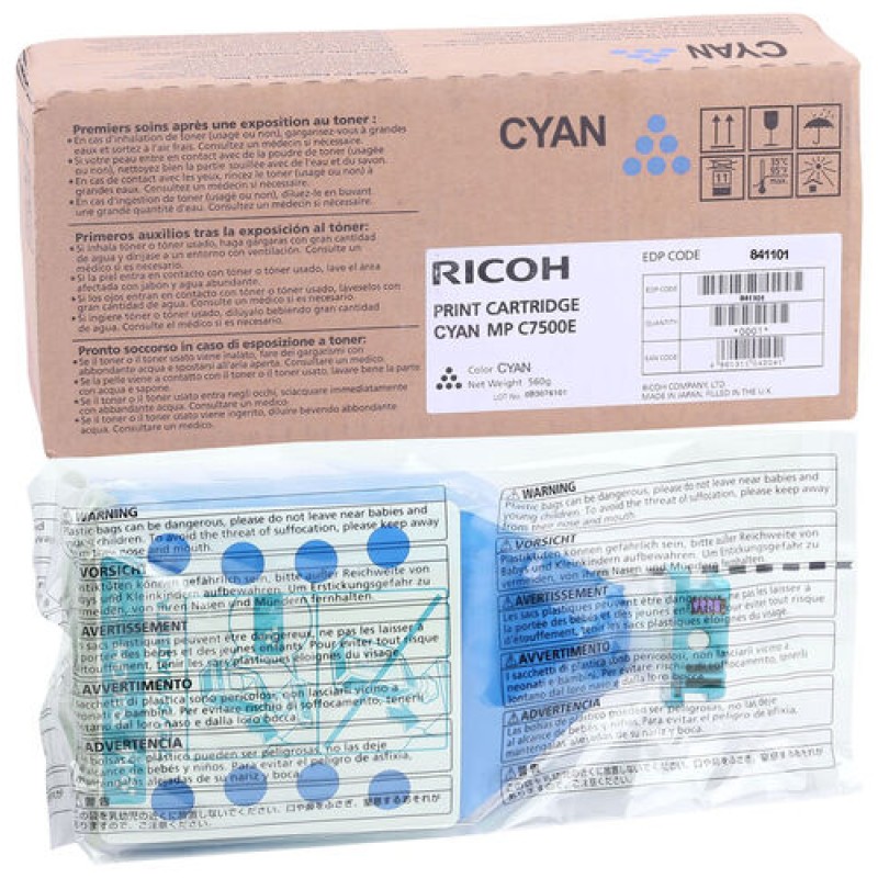Ricoh 841101 Mavi Orjinal Toner - MP-C6000 / MP-C7500 T14901 Ricoh 841101 Mavi Orjinal Toner - MP-C6000 / MP-C7500 T14901