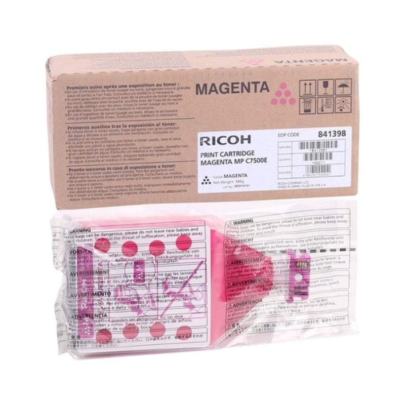 Ricoh 841398 Kırmızı Orjinal Toner - MP-C6000 / MP-C7500 Ricoh 841398 Kırmızı Orjinal Toner - MP-C6000 / MP-C7500