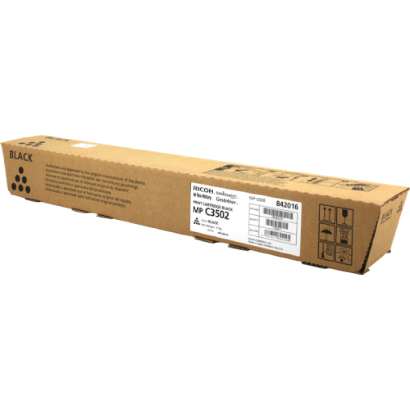 Ricoh 842016 MP-C3002 / MP-C3502 Siyah Orjinal Fotokopi Toneri 28.000 Sayfa T10335 Ricoh 842016 MP-C3002 / MP-C3502 Siyah Orjinal Fotokopi Toneri 28.000 Sayfa T10335