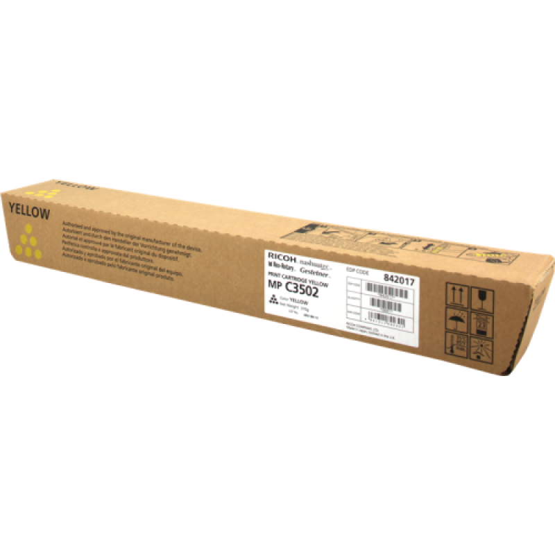 Ricoh 842017 MP-C3002 / MP-C3502 Sarı Orjinal Fotokopi Toneri 18.000 Sayfa T10333 Ricoh 842017 MP-C3002 / MP-C3502 Sarı Orjinal Fotokopi Toneri 18.000 Sayfa T10333