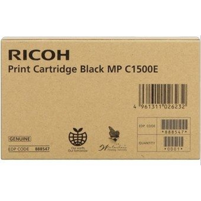Ricoh 888547 Siyah Orjinal Toner - MP-C1500 T7412 Ricoh 888547 Siyah Orjinal Toner - MP-C1500 T7412