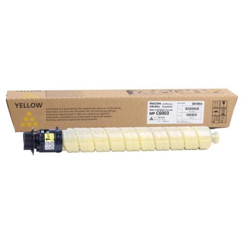 Ricoh Aficio MP-C6003 Sarı Orjinal fotokopi Toneri - 841854 T10407