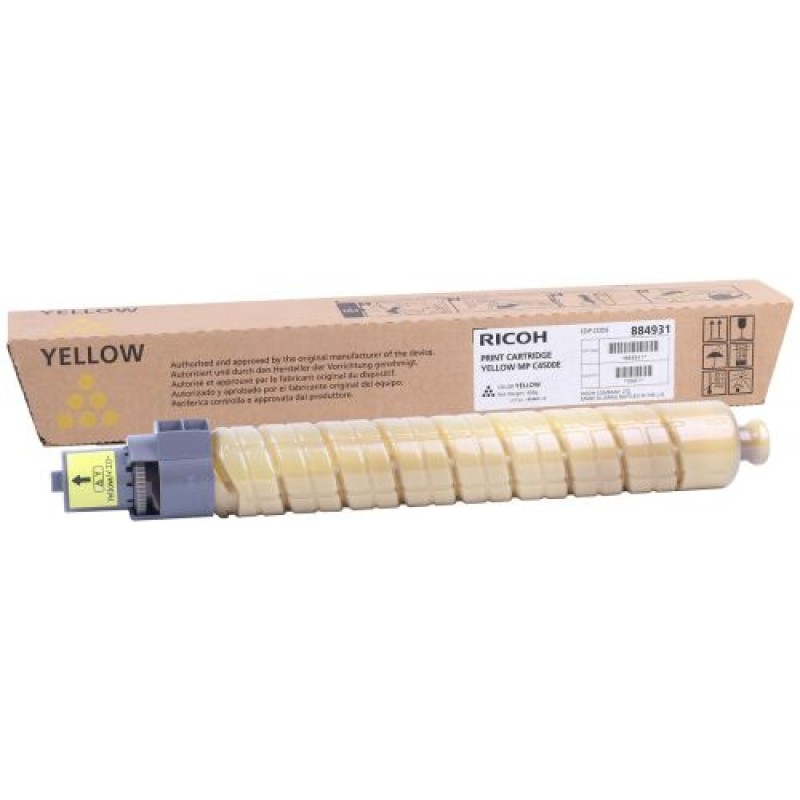 Ricoh MP C4500E Sarı Orjinal Toner - 884931 T10964