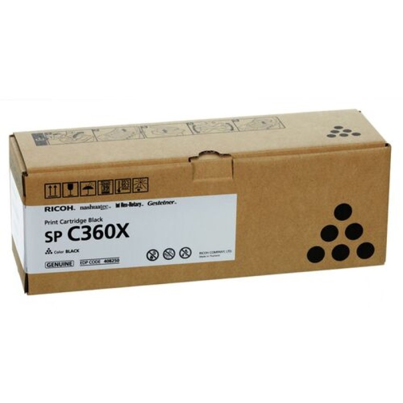 Ricoh SP C361X Siyah Orjinal Toner 408250 T15390