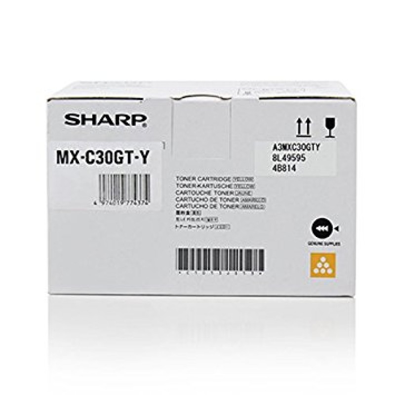 Sharp MX-C30GT-Y Sarı Orjinal Toner - MX-C250 / MX-C300 T6527 Sharp MX-C30GT-Y Sarı Orjinal Toner - MX-C250 / MX-C300 T6527
