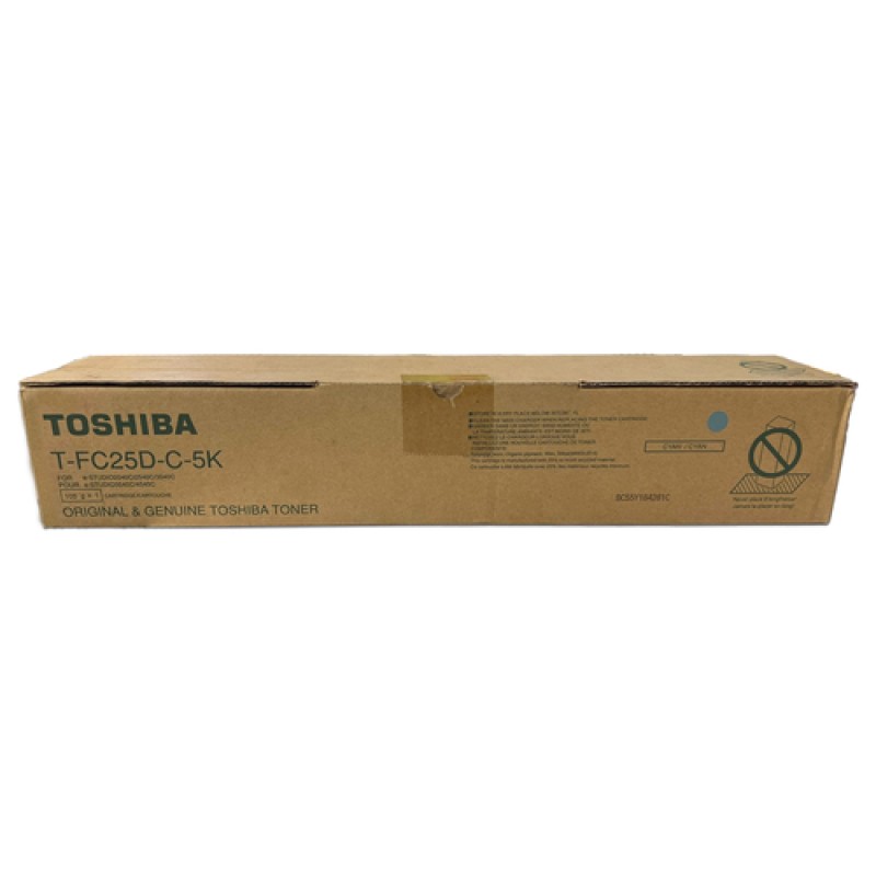 Toshiba T-FC25D-C-5K Mavi Orjinal Toner - E-Studio 2040C / 2540C Toshiba T-FC25D-C-5K Mavi Orjinal Toner - E-Studio 2040C / 2540C
