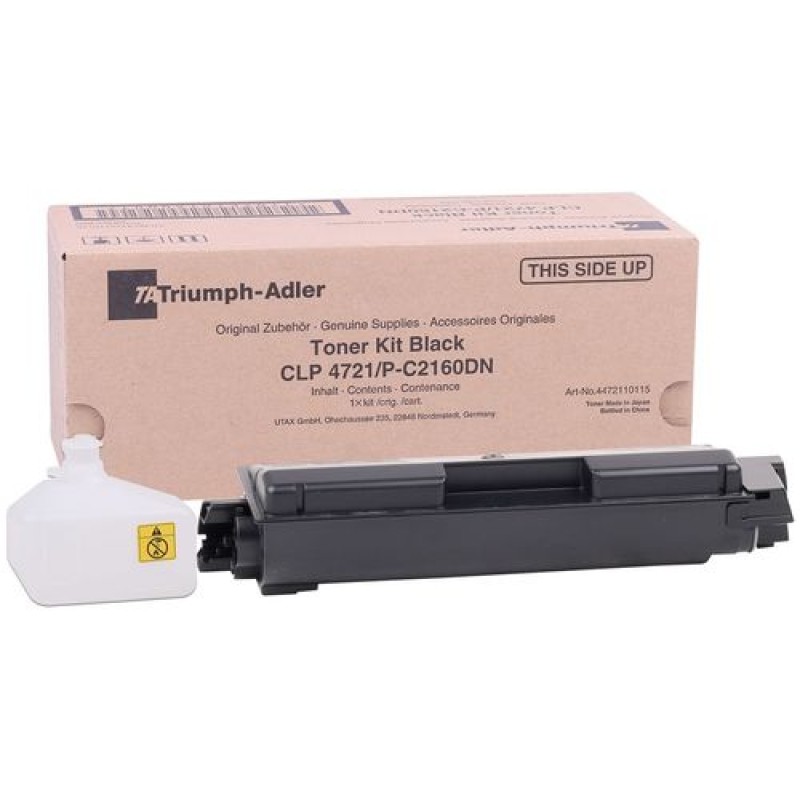 Triumph Adler P-C2160DN / CLP-4721 Siyah Orjinal Toner Utax CLP-3721 4472110115 T11836 Triumph Adler P-C2160DN / CLP-4721 Siyah Orjinal Toner Utax CLP-3721 4472110115 T11836