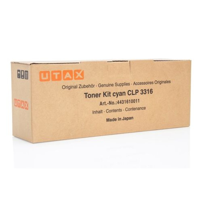 Utax CLP-3316 Mavi Orjinal Toner 4431610011 T12000 Utax CLP-3316 Mavi Orjinal Toner 4431610011 T12000
