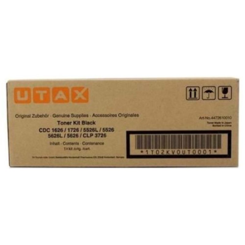 Utax CLP-3726, CDC-1626 / 1726 / 5526L/ 5626 Siyah Orjinal Toner Triumph Adler DCC-2626 / 2726 4472610010 T9498 Utax CLP-3726, CDC-1626 / 1726 / 5526L/ 5626 Siyah Orjinal Toner Triumph Adler DCC-2626 / 2726 4472610010 T9498