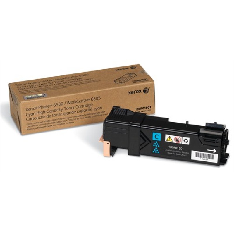 Xerox 106R01601 Mavi Orjinal Toner Yüksek Kapasite - Phaser 6500 T6670 Xerox 106R01601 Mavi Orjinal Toner Yüksek Kapasite - Phaser 6500 T6670