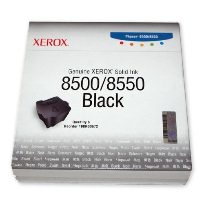 Xerox 108R00672 Siyah Orjinal Katı Mürekkep Toner 6lı Paket - Phaser 8500 T7094 Xerox 108R00672 Siyah Orjinal Katı Mürekkep Toner 6lı Paket - Phaser 8500 T7094