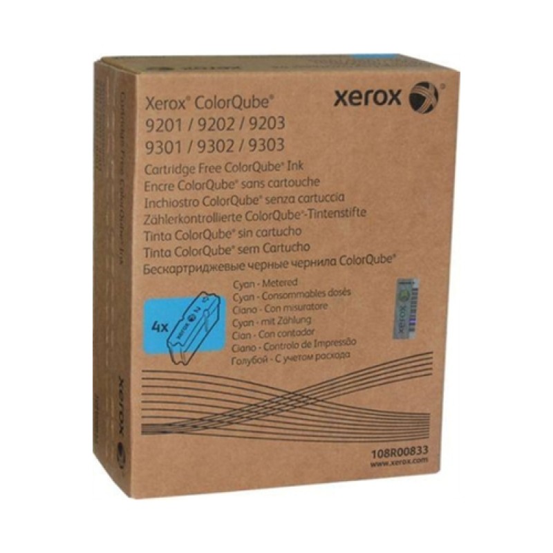 Xerox 108R00833 Mavi Orjinal Toner Metered 4lü Paket - ColorQube 9201 T9494
