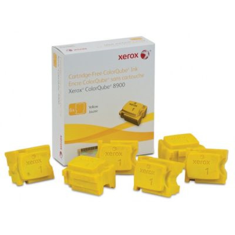 Xerox 108R01028 Sarı Orjinal Toner 6lı Paket - ColorQube 8900 T6508